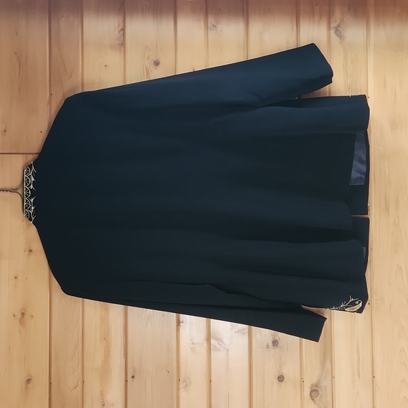 Vintage Ben Marc Int'l Embroidered Embellished Suit Blazer Size 18 - Picture 10 of 15